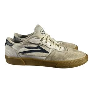 Lakai Cambridge Skate Shoes White Gum Men’s Size 10 Suede Mesh Low Top Sneakers
